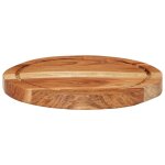 Vidaxl planche à découper Ø25x2, 5 cm bois d'acacia massif Vidaxl planche à découper Ø25x2, 5 cm bois d'acacia massif