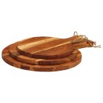 Vidaxl planche  dcouper 3 pcs cm bois d'acacia massif