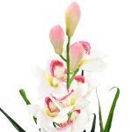 Vidaxl plante artificielle orchid�e cymbidium avec pot 100 cm vert