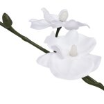 Vidaxl plante artificielle avec pot orchide 30 cm blanc