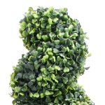 Vidaxl plante de buis artificiel en spirale avec pot vert 100 cm