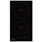 Vidaxl plaque de cuisson cramique 2 brleurs contrle tactile 3000 w