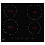 Vidaxl plaque de cuisson cramique 4 brleurs contrle tactile 6000 w