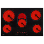Vidaxl plaque de cuisson céramique 5 brûleurs contrôle tactile 8500 w Vidaxl plaque de cuisson céramique 5 brûleurs contrôle tactile 8500 w