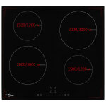 Vidaxl plaque de cuisson  induction 4 brleurs contrle tactile 7000w