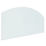 Vidaxl plaque de verre pour chemine 100x50 cm