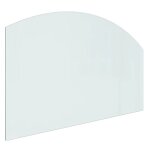 Vidaxl plaque de verre pour chemine 100x60 cm