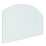 Vidaxl plaque de verre pour chemine 80x50 cm