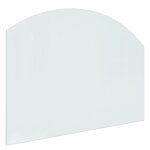 Vidaxl plaque de verre pour chemine 80x60 cm
