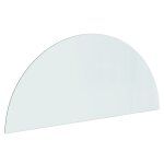 Vidaxl plaque de verre de cheminée demi - rond 1200x500 mm Vidaxl plaque de verre de cheminée demi - rond 1200x500 mm