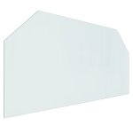 Vidaxl plaque de verre pour chemine hexagonale 120x60 cm