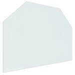 Vidaxl plaque de verre pour chemine hexagonale 80x60 cm