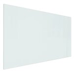 Vidaxl plaque de verre pour chemine rectangulaire 100x60 cm