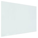 Vidaxl plaque de verre pour chemine rectangulaire 80x60 cm