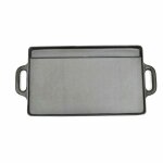 Vidaxl plateau de gril r�versible fonte 50x23 cm