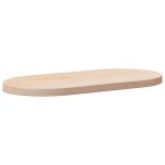Vidaxl plateau de table 80x40x2, 5 cm bois massif pin ovale