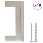 Vidaxl poignées d'armoire 10 pcs argenté 64 mm acier inoxydable Vidaxl poignées d'armoire 10 pcs argenté 64 mm acier inoxydable