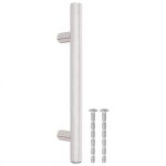 Vidaxl poign�es d'armoire 10 pcs argent� entraxe 96 mm longueur totale 150 mm acier inoxydable