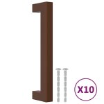 Vidaxl poign�es d'armoire 10 pcs bronze 128 mm acier inoxydable