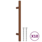 Vidaxl poignes d'armoire 10 pcs bronze 160 mm acier inoxydable