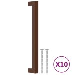 Vidaxl poignes d'armoire 10 pcs bronze 192 mm acier inoxydable