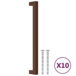 Vidaxl poignes d'armoire 10 pcs bronze 224 mm acier inoxydable