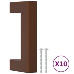 Vidaxl poign�es d'armoire 10 pcs bronze 64 mm acier inoxydable