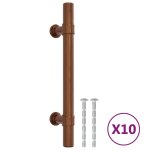 Vidaxl poignes d'armoire 10 pcs bronze 96 mm acier inoxydable