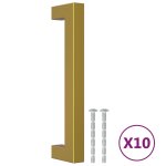 Vidaxl poignées d'armoire 10 pcs doré 128 mm acier inoxydable Vidaxl poignées d'armoire 10 pcs doré 128 mm acier inoxydable