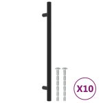 Vidaxl poignées d'armoire 10 pcs noir 192 mm acier inoxydable Vidaxl poignées d'armoire 10 pcs noir 192 mm acier inoxydable