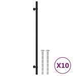 Vidaxl poignées d'armoire 10 pcs noir 320 mm acier inoxydable Vidaxl poignées d'armoire 10 pcs noir 320 mm acier inoxydable
