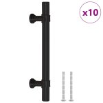 Vidaxl poignées d'armoire 10 pcs noir 96 mm acier inoxydable Vidaxl poignées d'armoire 10 pcs noir 96 mm acier inoxydable
