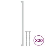 Vidaxl poignées d'armoire 20 pcs argenté 480 mm acier inoxydable Vidaxl poignées d'armoire 20 pcs argenté 480 mm acier inoxydable