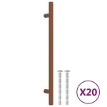 Vidaxl poignes d'armoire 20 pcs bronze 192 mm acier inoxydable