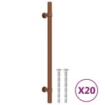 Vidaxl poignes d'armoire 20 pcs bronze 192 mm acier inoxydable