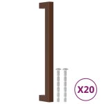 Vidaxl poignes d'armoire 20 pcs bronze 192 mm acier inoxydable