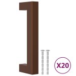 Vidaxl poign�es d'armoire 20 pcs bronze 96 mm acier inoxydable