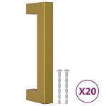 Vidaxl poignées d'armoire 20 pcs doré 96 mm acier inoxydable Vidaxl poignées d'armoire 20 pcs doré 96 mm acier inoxydable