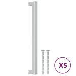 Vidaxl poignées d'armoire 5 pcs argenté 224 mm acier inoxydable Vidaxl poignées d'armoire 5 pcs argenté 224 mm acier inoxydable