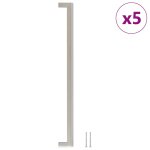 Vidaxl poignes d'armoire 5 pcs argent 320 mm acier inoxydable
