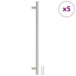 Vidaxl poign�es d'armoire 5 pcs argent� 320 mm acier inoxydable