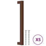 Vidaxl poignes d'armoire 5 pcs bronze 192 mm acier inoxydable