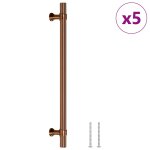 Vidaxl poign�es d'armoire 5 pcs bronze 192 mm acier inoxydable