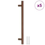 Vidaxl poignes d'armoire 5 pcs bronze 192 mm acier inoxydable