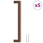 Vidaxl poignes d'armoire 5 pcs bronze 224 mm acier inoxydable
