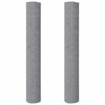 Vidaxl polaires de peintre antidrapantes 2 pcs 10 m 180 g / m gris