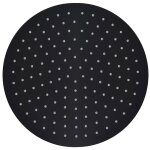 Vidaxl pomme de douche pluie acier inoxydable 30 cm ronde noir