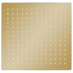 Vidaxl pomme de douche pluie acier inoxydable 30x30 cm carre dor