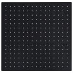 Vidaxl pomme de douche pluie acier inoxydable 40x40 cm carr�e noir