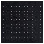 Vidaxl pomme de douche pluie acier inoxydable 40x40 cm carr�e noir